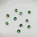 Lot de grenats tsavorites ronds à facettes de 1,7 mm (10 pièces) - Pierres précieuses en vrac - Prix de gros