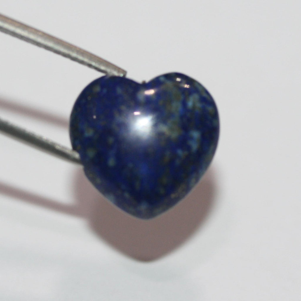Pendentif cœur lisse en lapis-lazuli 15-16 mm