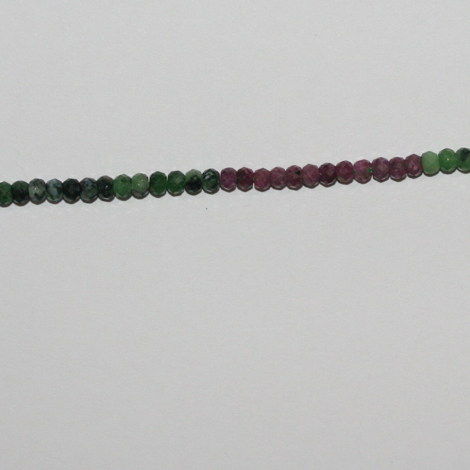 Perles rondelles à facettes en zoïsite rubis St, 3 x 2 mm, 15 pouces (38 cm) - Fil de 39 cm