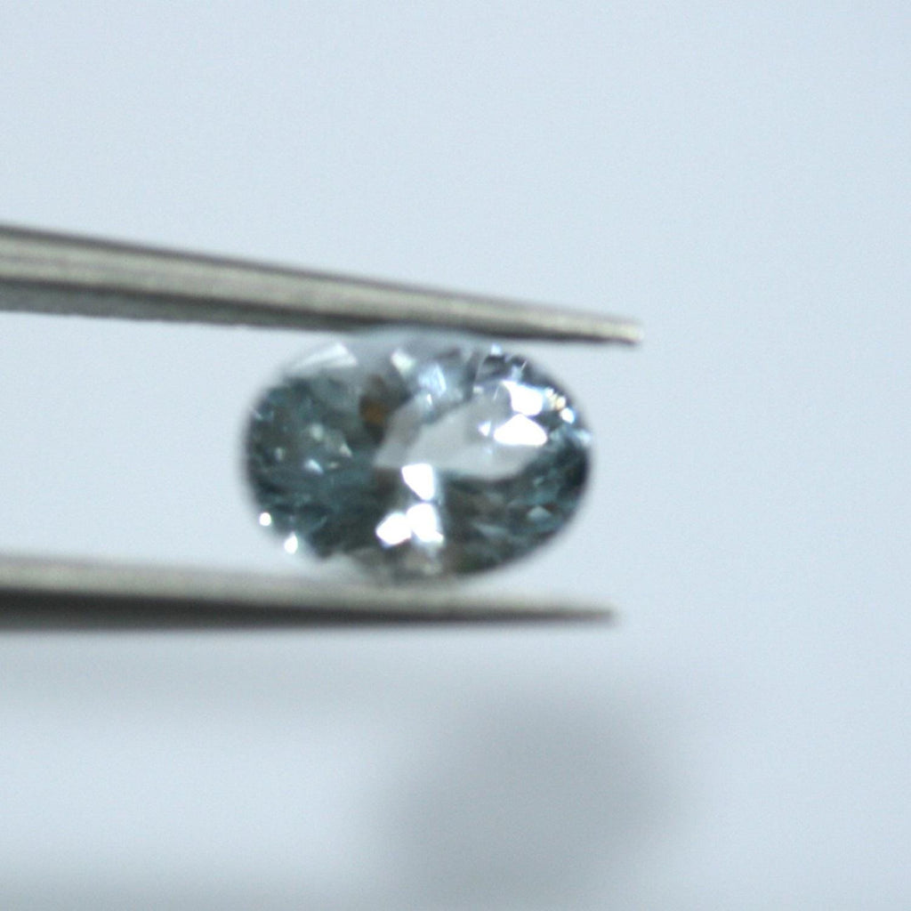 Lote de Aguamarina Ovalada Facetada 7x5mm.- (4 Piezas)-Piedras Preciosas al Por Mayor Piedra Cortada de Primera Calidad
