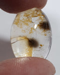 Super Rare Inclusion Quartz Oval  Cabochon Made By Mother Nature 19.5x13.6mm 15.48ct- Inclusion Quartz- Healing Power