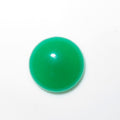 10Pcs Lot    Dyed Green Jade Round Cabochon 15 mm. (10 pcs.)