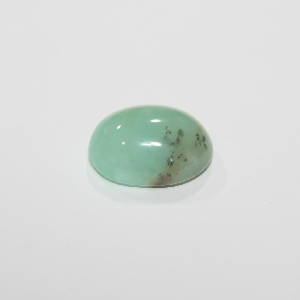 Blue Green Peruvian Opal Oval Cabochon Natural 18x13.5mm.- 14.47ct Untreated Gemstone