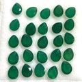 Lote de Ónix Verde Facetado Gota 5x4mm. (25 Piezas).- Piedras Preciosas al por Mayor Piedra Cortada de Máxima Calidad