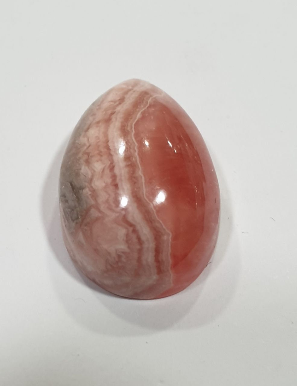 Top Quality Rhodochrosite Drop Cabochon 20x12.8mm 18.9ct Pink Gemstone- Natural Untreated- DIY Gems For Jewelry