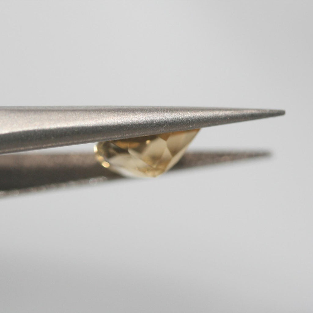 Lote de 4 piezas de citrino facetado gota 9x6 mm. (4 piezas).