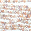 12" St Multicolor Baroque Pearl Beads 4,5-5mm. Approx. Strand 36cm. -Natural Pearls wholesale Prices