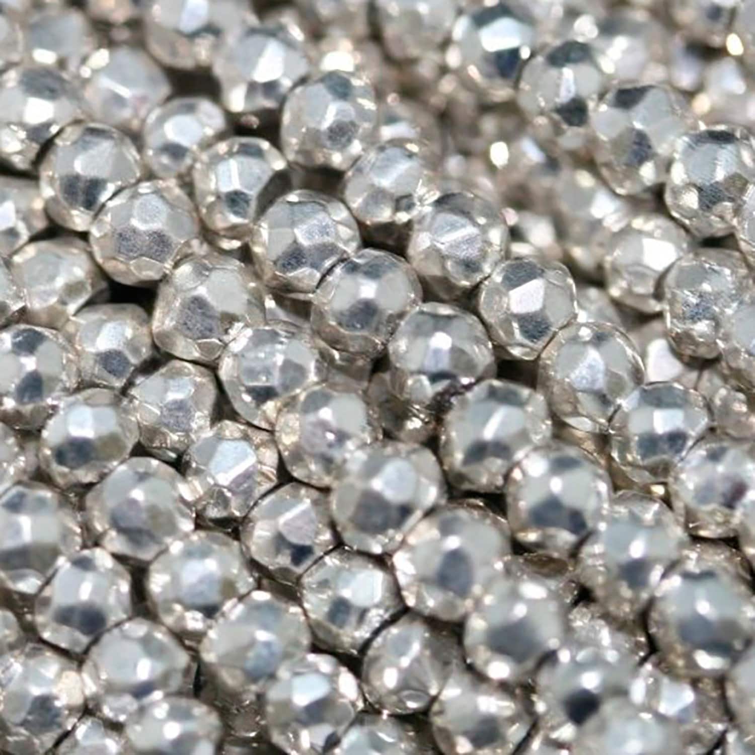 Rondelle facettée en pyrite d'argent St de 14 pouces (3 x 2 mm) - Fil de 37 cm