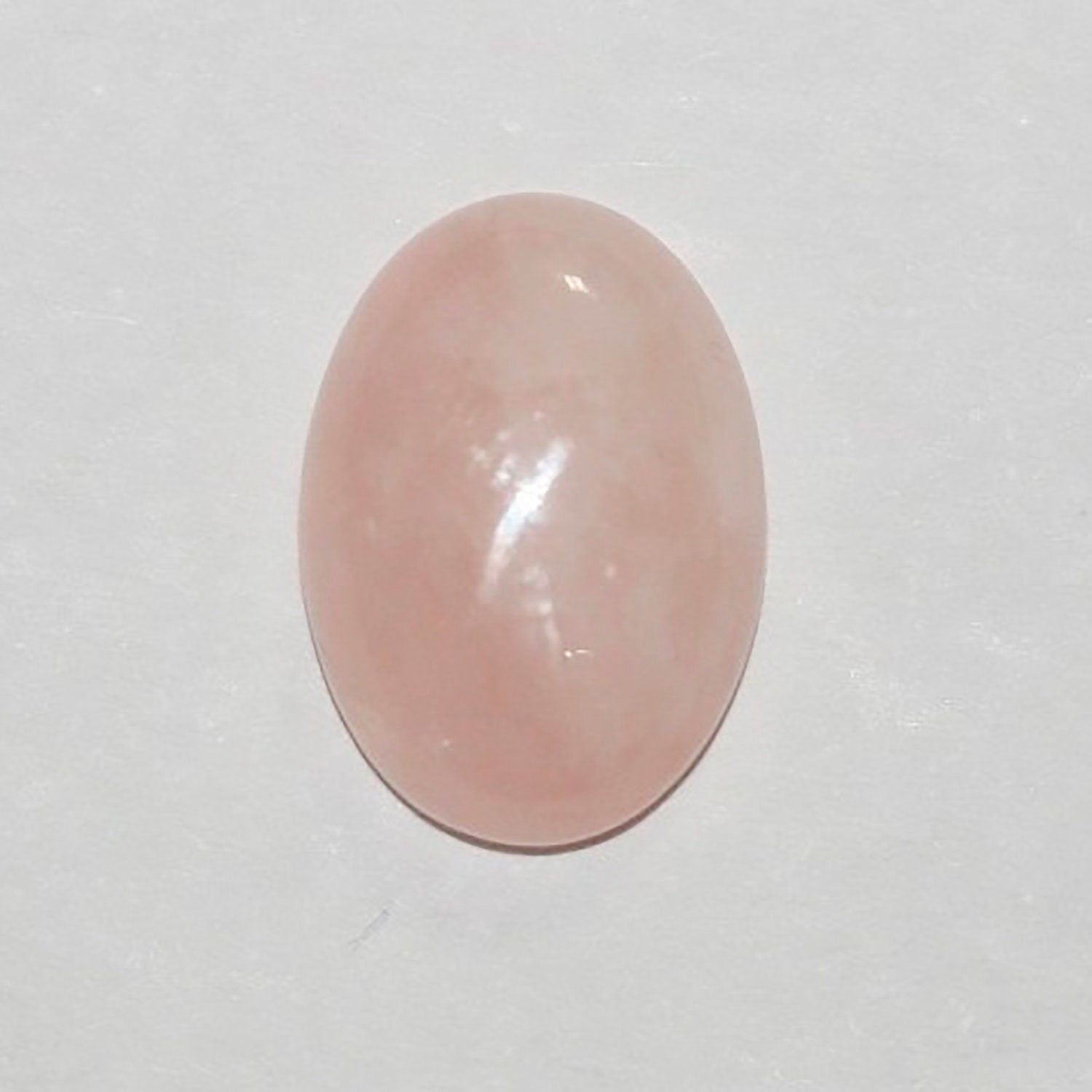Lote de 6 cabujones ovalados de morganita (6 unidades) de 14 x 10 mm
