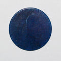 Lote de 2 cabujones planos redondos de jade teñido azul de 30 mm (2 unidades)