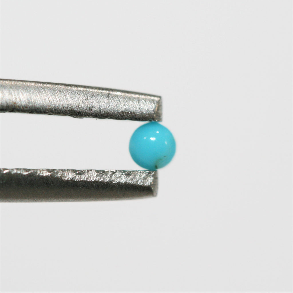 Turquoise Smooth Round Cabochons Lot 2mm.- 25 Pieces