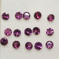 Lote de Granate Rodolita Redonda Facetada 4mm.-(15Pcs)
