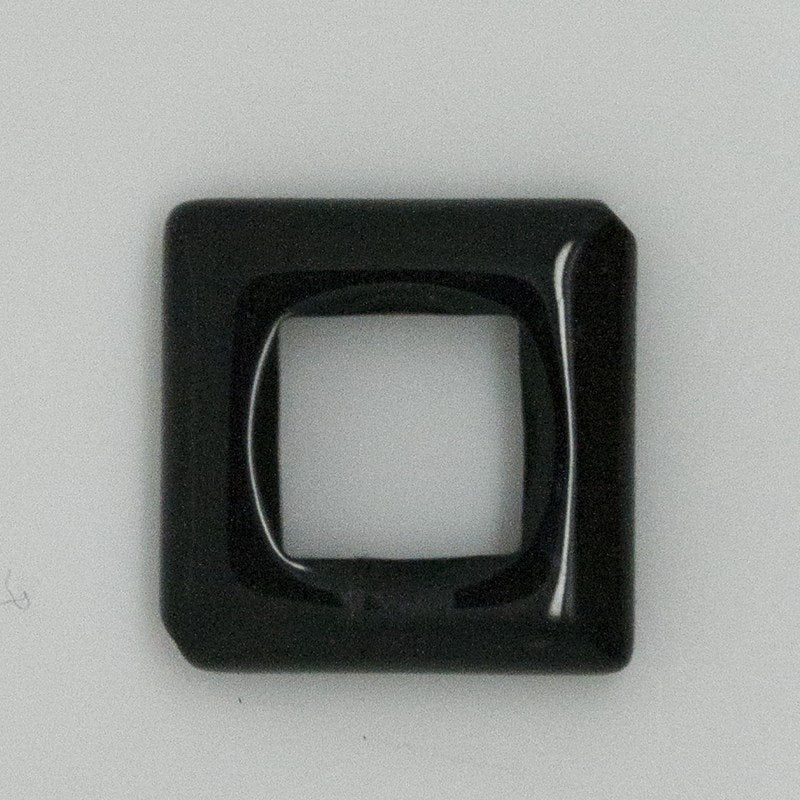 Colgante cuadrado liso de ónix de 20 mm