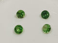 Lote de 4 granates tsavorita facetados redondos de 2,2 mm. - Paquetes de piedras preciosas - Piedras sueltas al por mayor