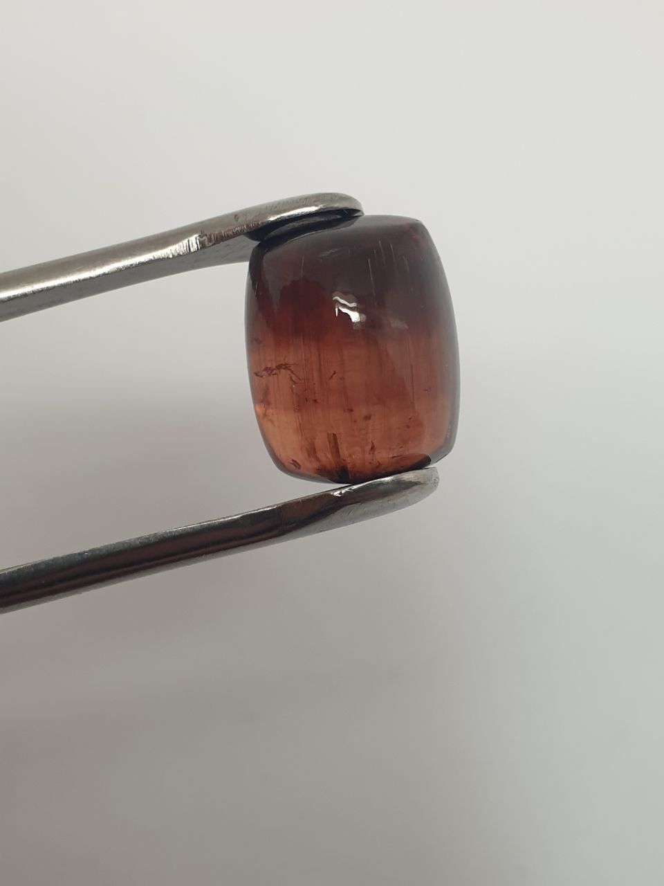 Color Zoning Super Rare Color Pink -Brown Wine Tourmaline Rubellite Cushion Cabochon 14.8x12x10.2 16.8ct Natural Gemstones