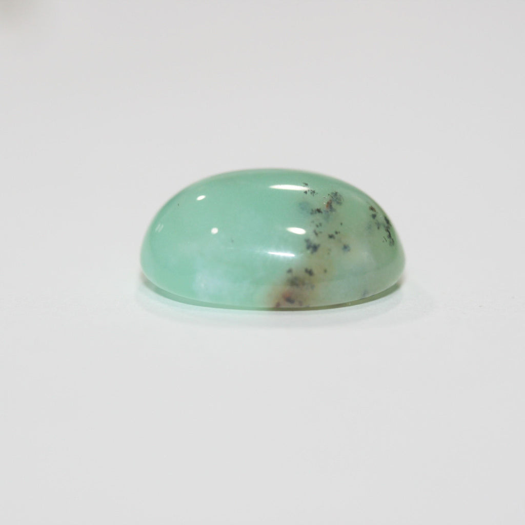 Blue Green Peruvian Opal Oval Cabochon Natural 18x13.5mm.- 14.47ct Untreated Gemstone