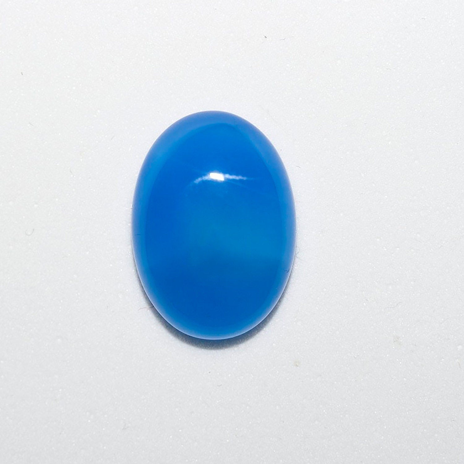 Lote de 4 cabujones ovalados de calcedonia azul de 18 x 13 mm. (4 uds.)