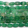Perles cylindriques lisses en agate verte St de 15 pouces, 12 x 8 mm. Fil de 40 cm.