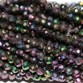 13" St Pink Spinel Faceted Round Beads 2mm.-Strand 33cm