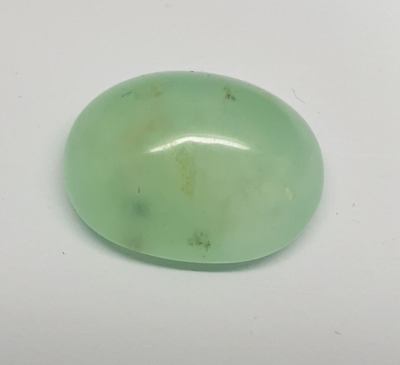 Blue Green Peruvian Opal Cabochon 13.5x10.2x6.7mm. (6.7ct.)-Natural Untreated Gem-Unique color- jewellery Supplies-Inclusion Stones Natural