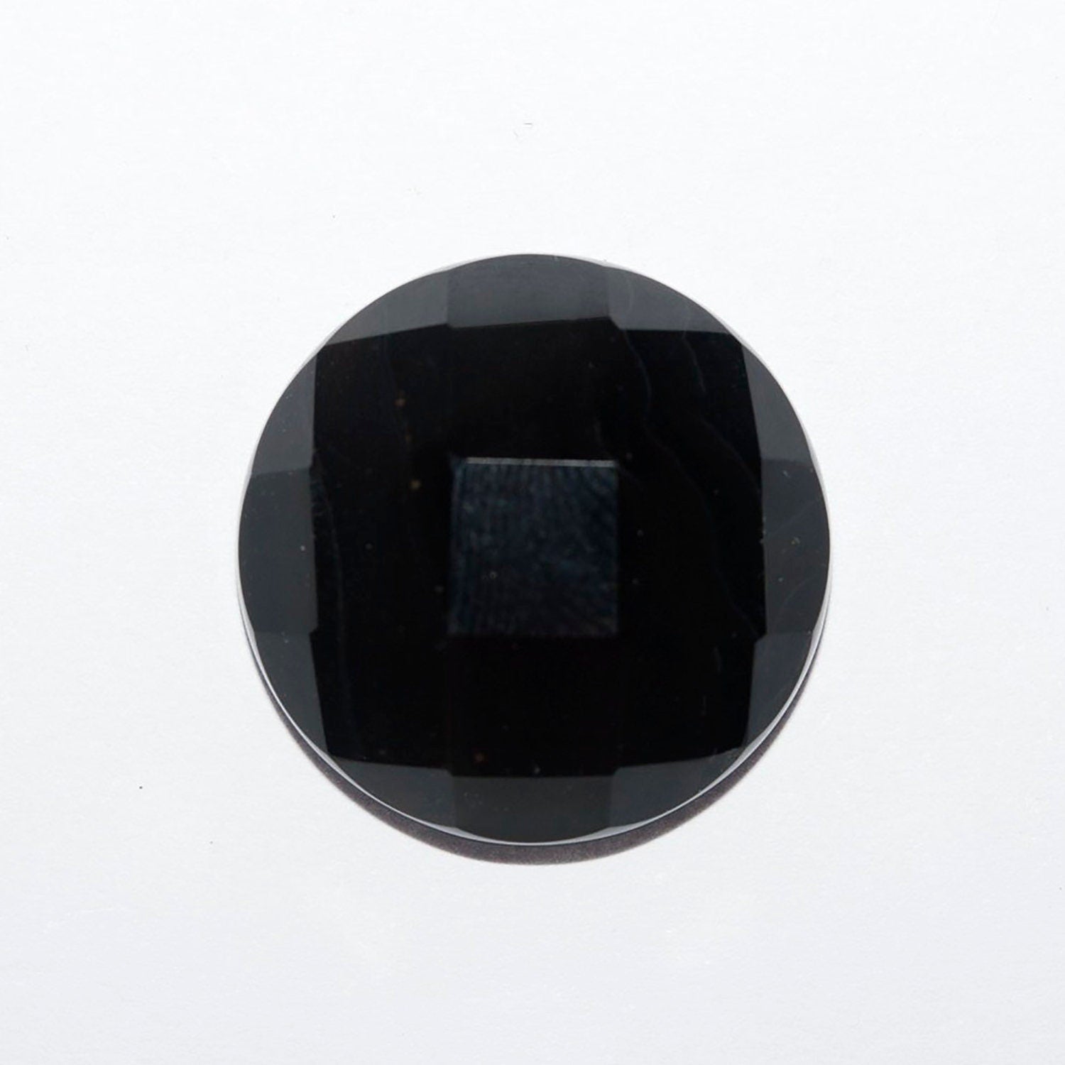 Lote de 8 cabujones redondos facetados de ónix de 12 mm (8 piezas)