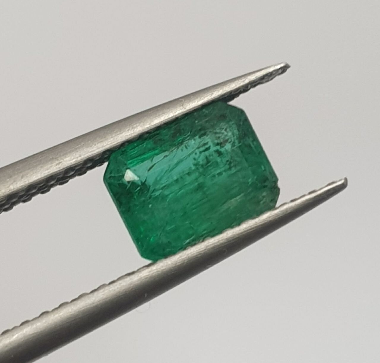 1 Pc Octagon  Natural Emerald From Zambia  6.5X5.2mm 0.98ct- Natural Gemstone- Emerald Cut