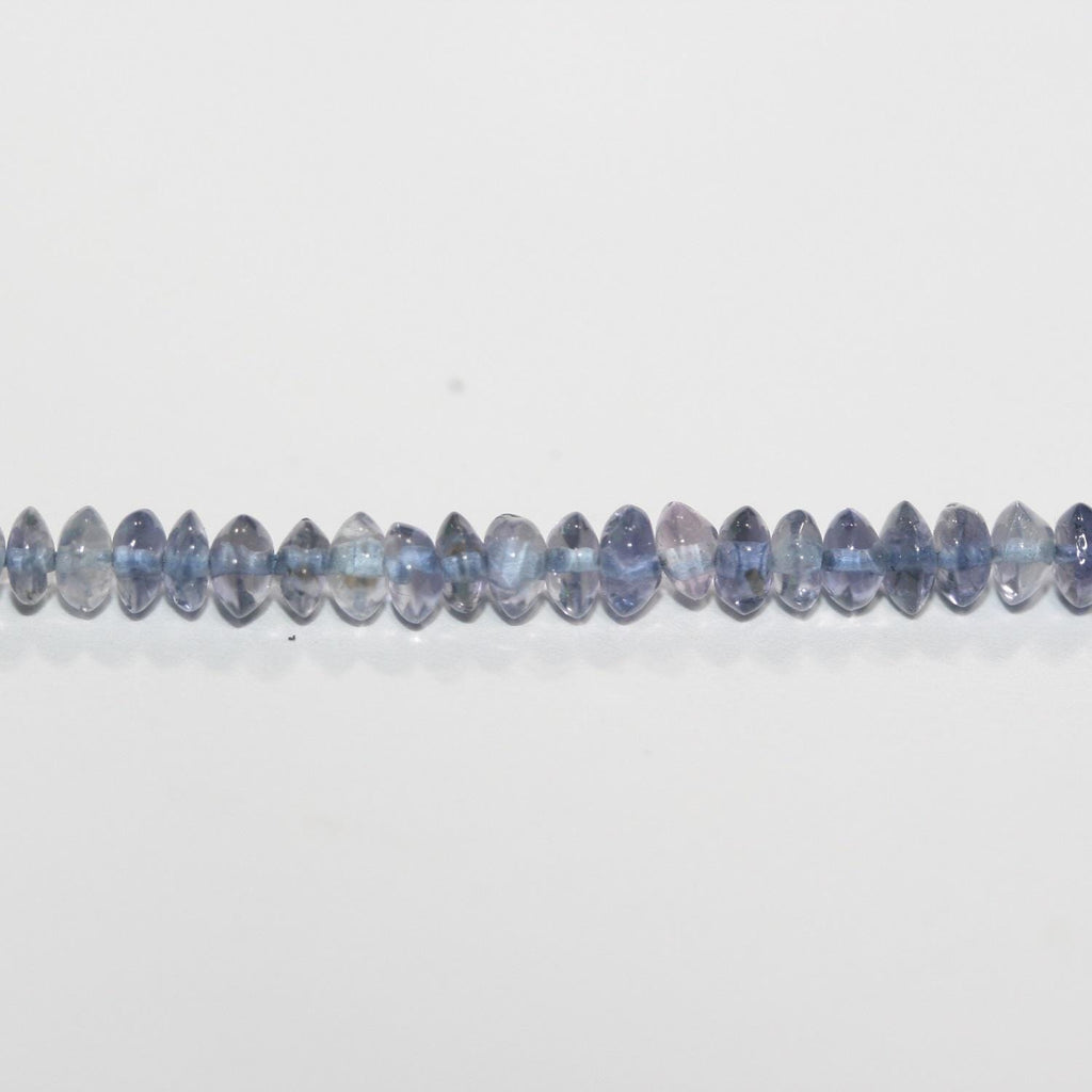 13" St Iolite Smooth Rondelle Beads 3-5x2mm.-Strand 33cm.-Item. 1314