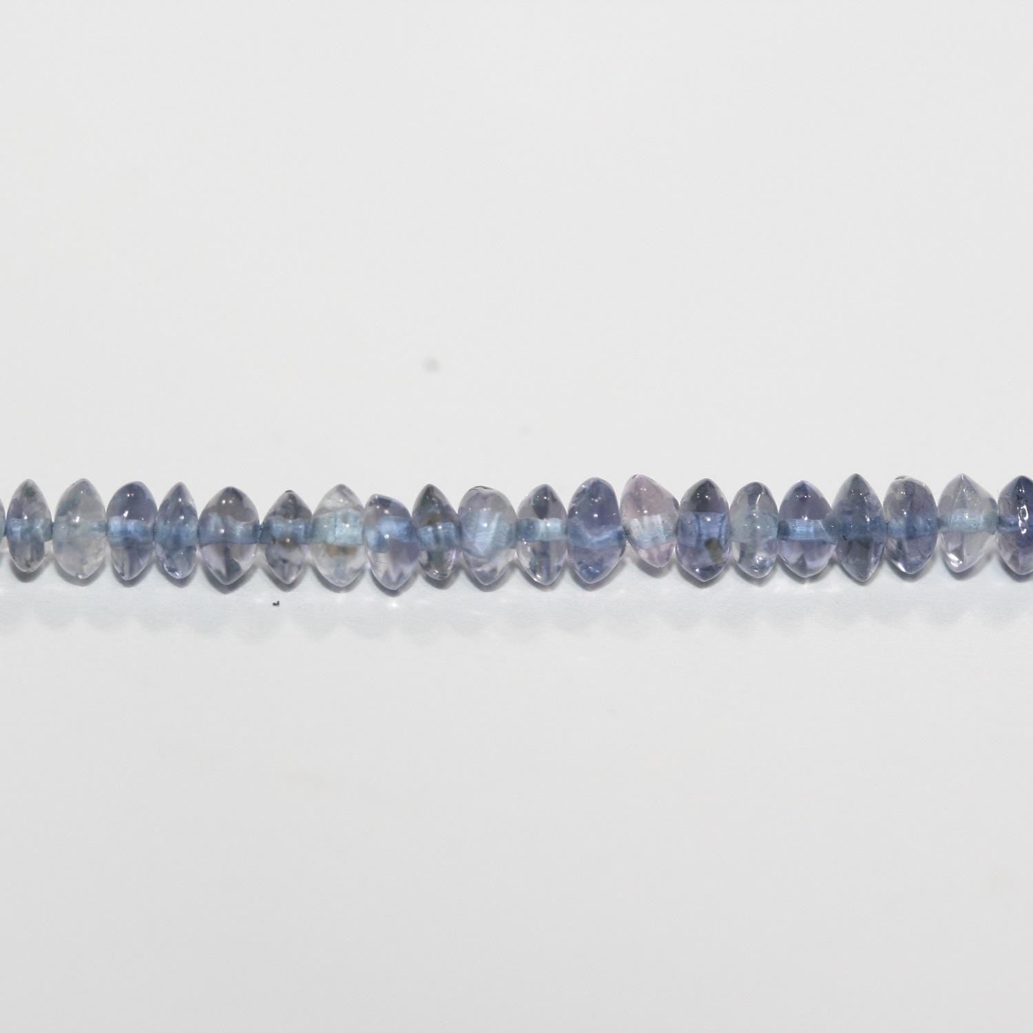 13" St Iolite Smooth Rondelle Beads 3-5x2mm.-Strand 33cm.-Item. 1314