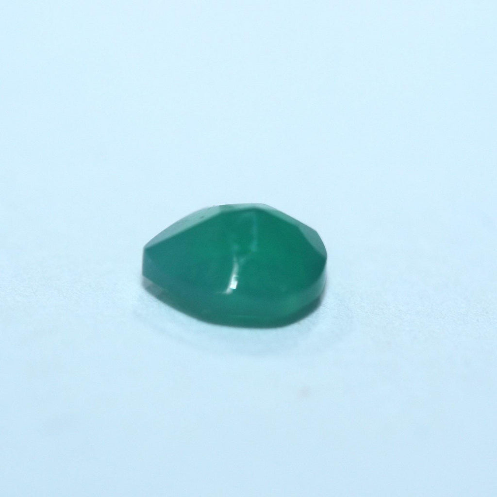 Lote de Ónix Verde Facetado Gota 5x4mm. (25 Piezas).- Piedras Preciosas al por Mayor Piedra Cortada de Máxima Calidad