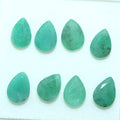 Lote de Esmeralda Facetada Gota 8x6mm.(8Pcs)