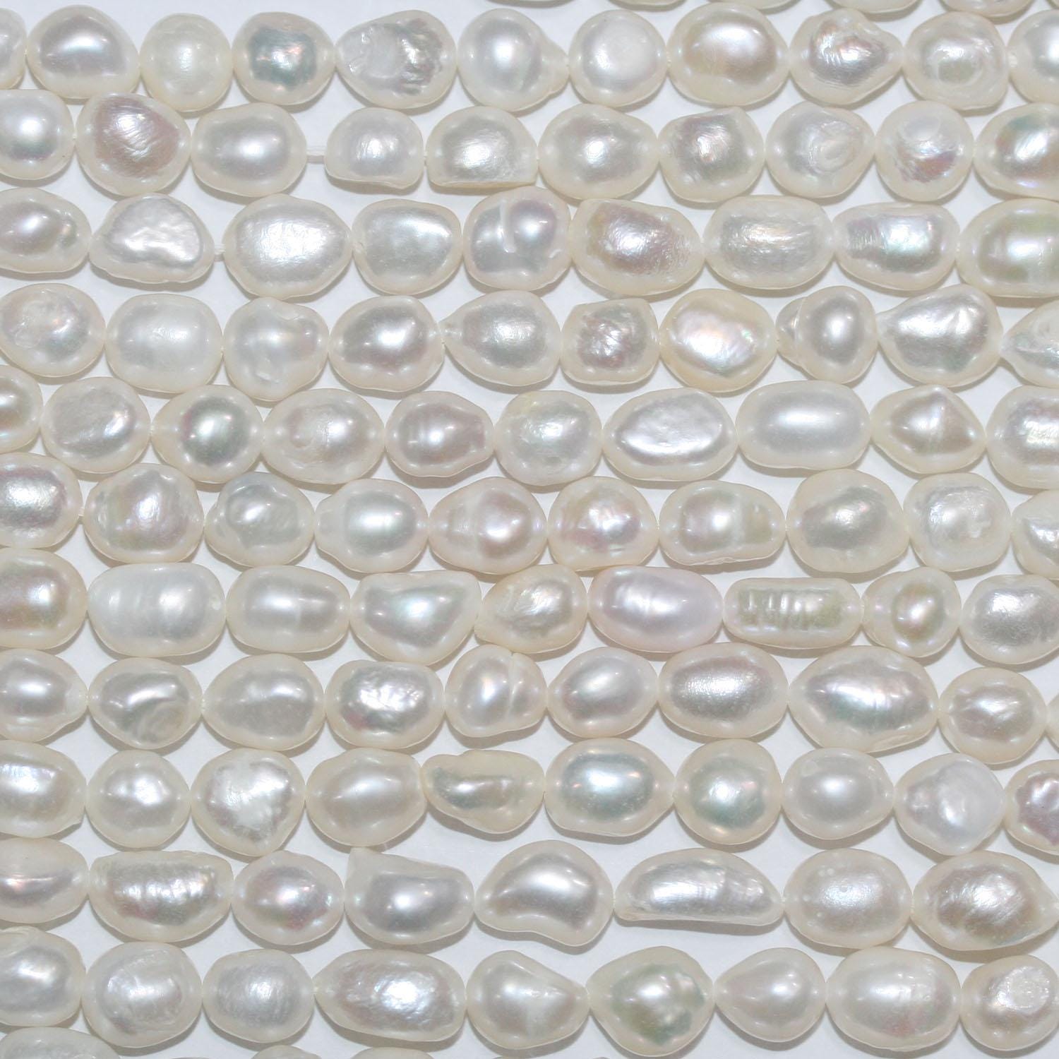 13" St Freshwater Baroque Pearl 7-8mm.Approx.-Strand 34cm  -Natural Pearls wholesale Prices
