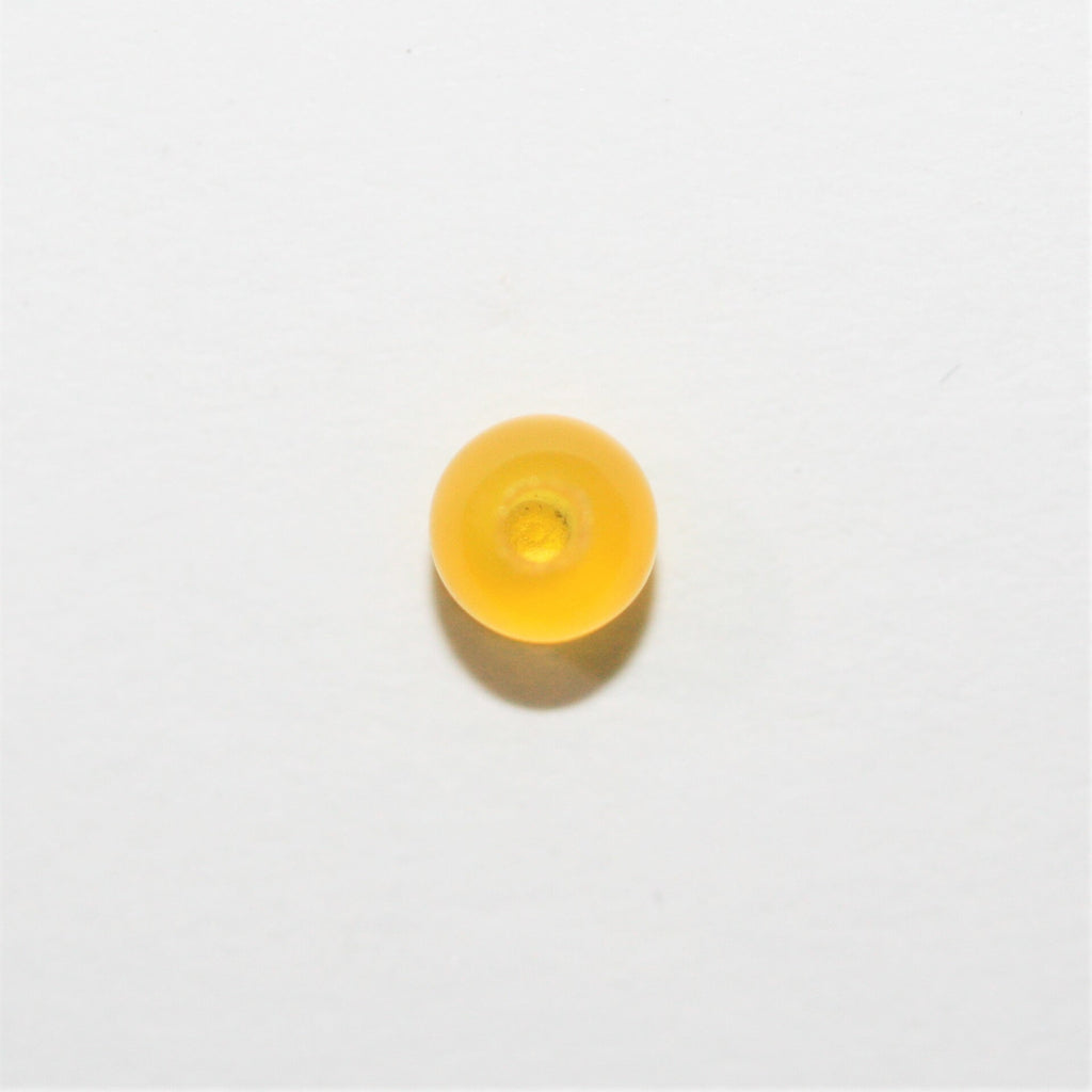 Ágata Amarilla Semiperforada Redonda Lisa 4mm.- 10 Piezas