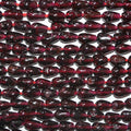 14" St Garnet Smooth Drop Beads 8x5mm. Approx -Strand 36cm