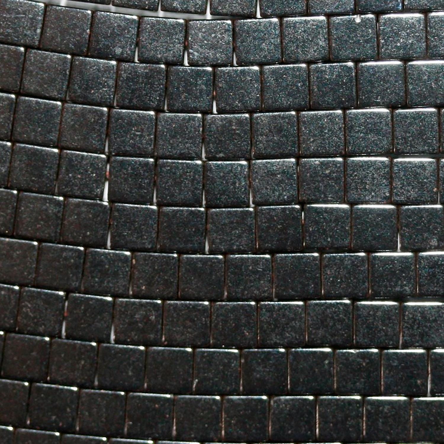 Cuentas cúbicas lisas de hematita de 4 mm (16") - Hilo de 40 cm