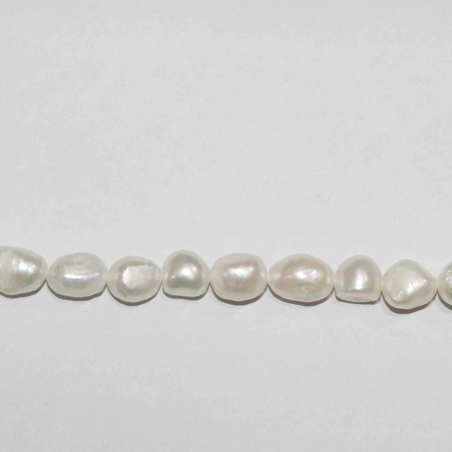 13" St Freshwater Baroque Pearl 7-8mm.Approx.-Strand 34cm  -Natural Pearls wholesale Prices