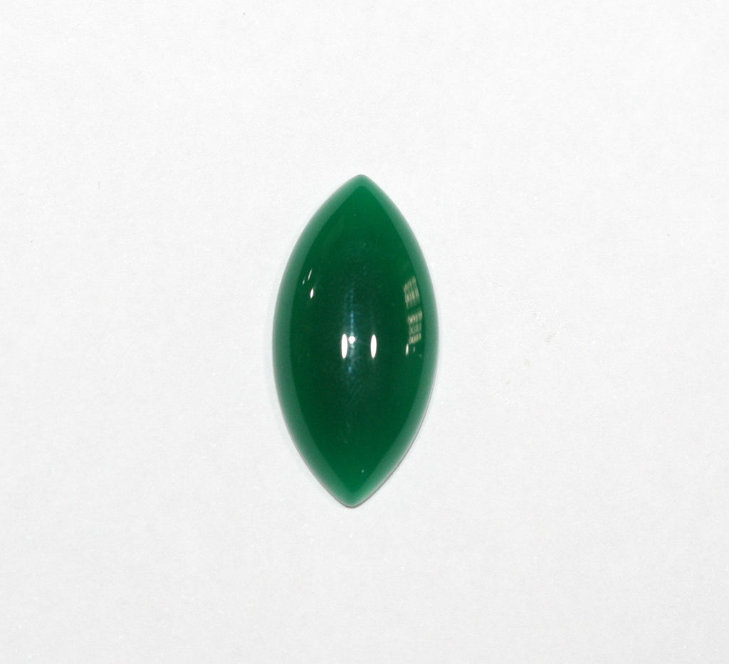 4 Pcs Green Agate Marquis Cabochon 26X13mm (4 pcs).