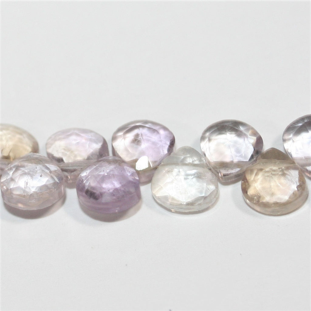 Cuentas de ametrina facetadas de 6" de St., 5-6 mm, hilo de 15 cm.