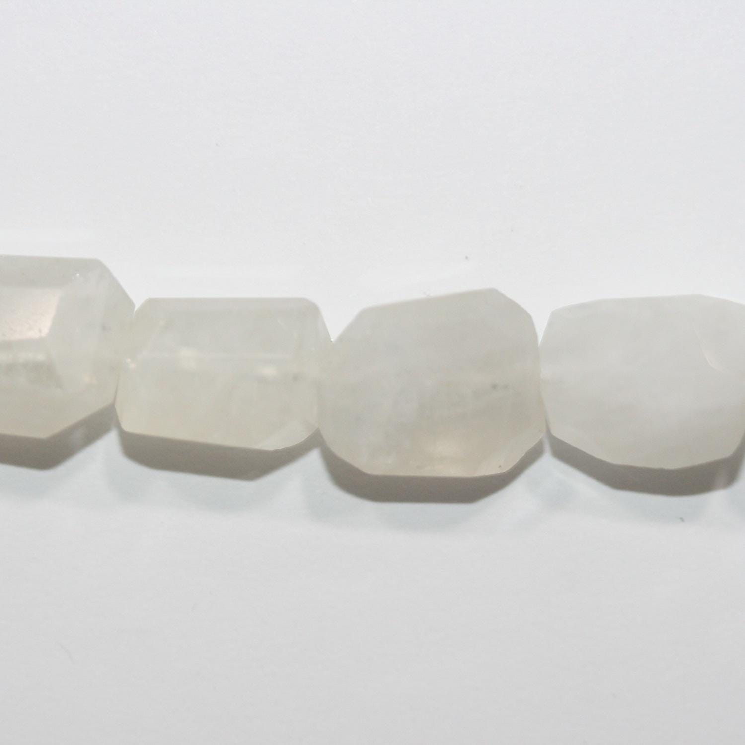 14" St  Moonstone Faceted Nugget Beads 15x13mm.Approx.-Strand 35cm.-Item.14926