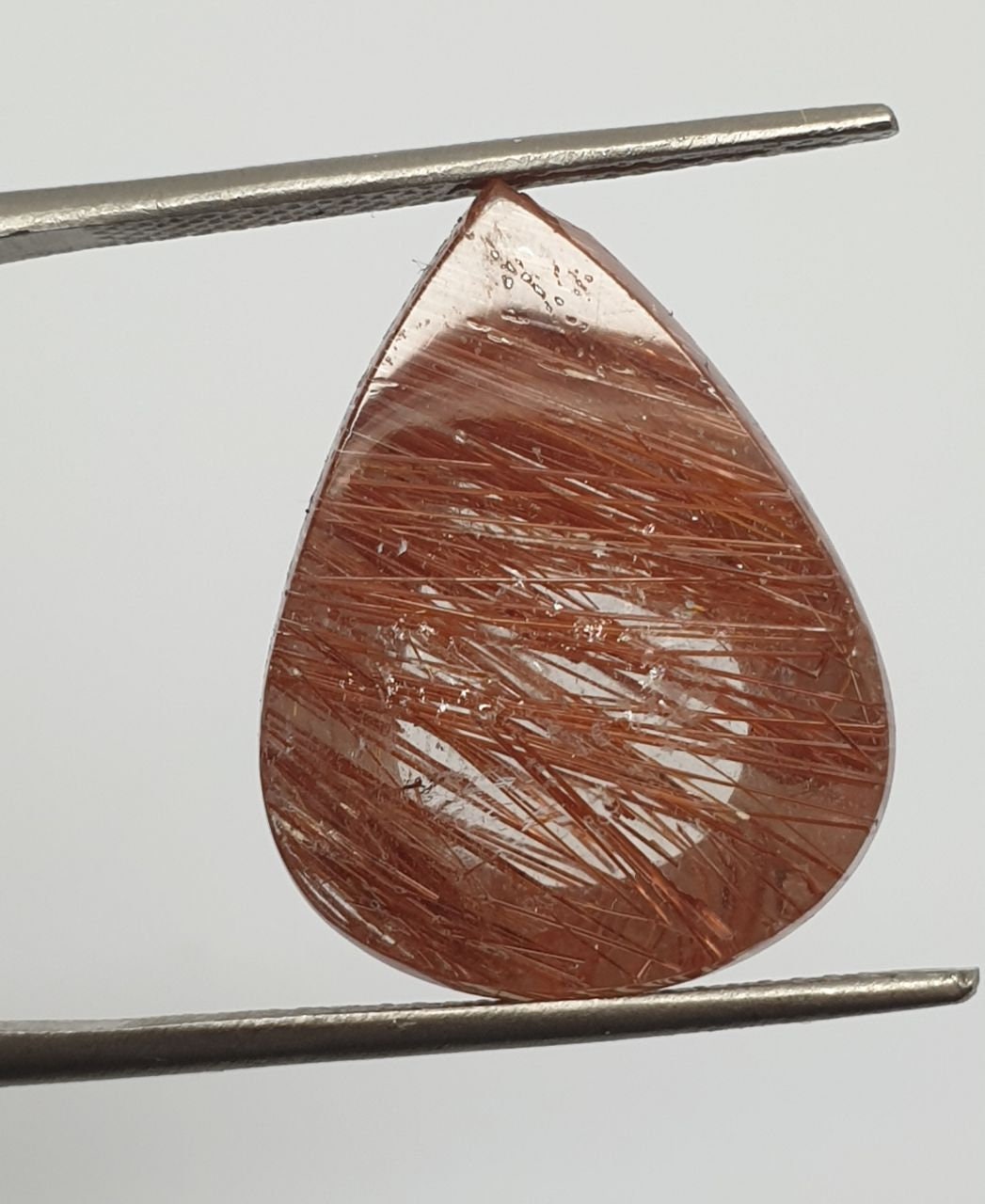 Golden Rutilated Quartz Flat Cabochon  20x15mm 14.42ct Lots Of Beautiful Inclusions- Healing Power Quartz