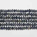 14" St Iolite Smooth Rondelle Beads 6x3mm.Approx.-Strand 36cm