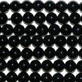 16" Cuentas Redondas de Turmalina Negra 8mm.-Hilo 40cm.