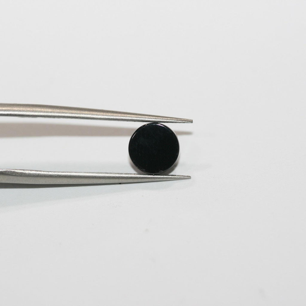 Onyx Smooth Disc Cabochon 7mm. (15 Pieces).