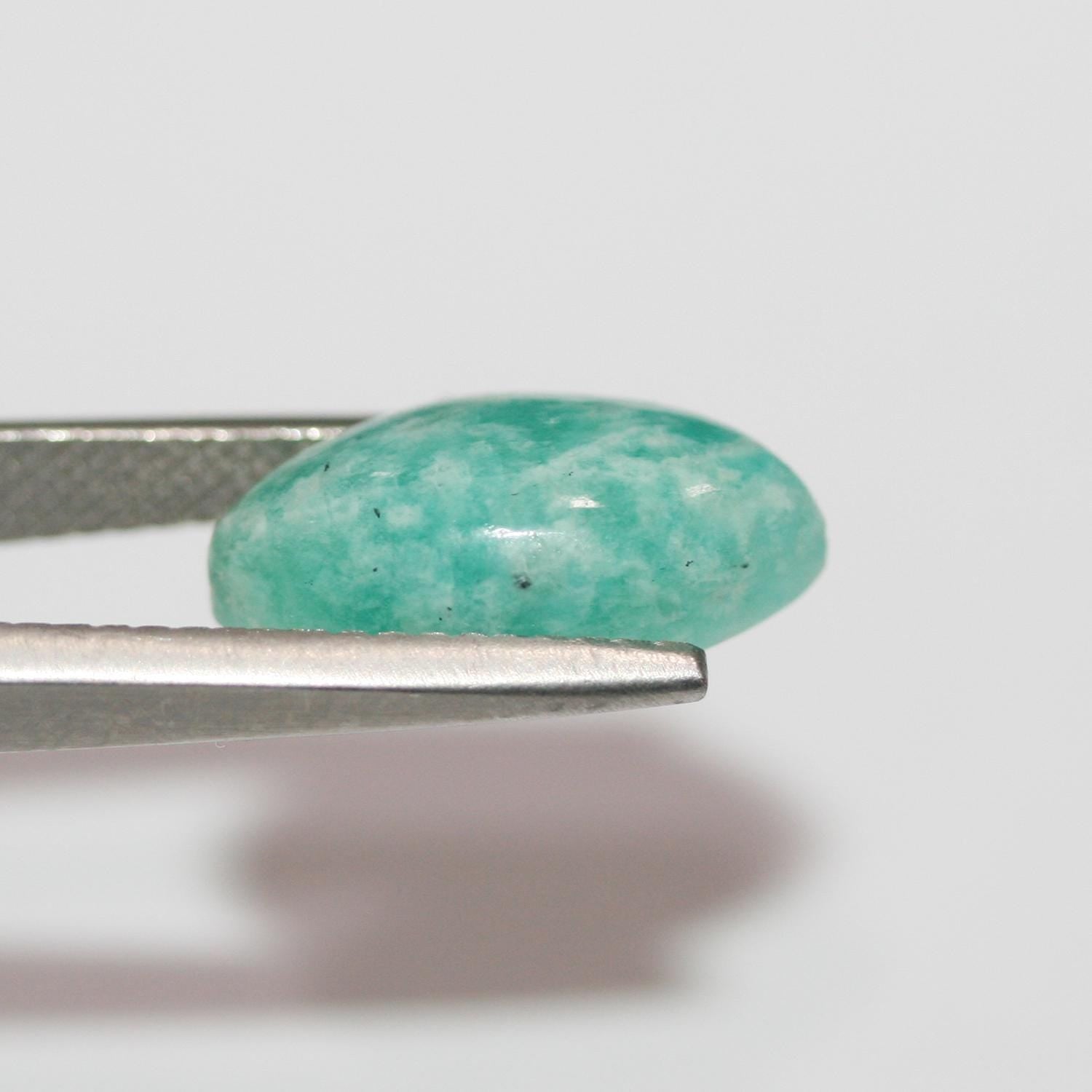 Lote de 4 Piezas Cabujón Amazonita Marquesa 16x8mm.-( 4 Piezas )