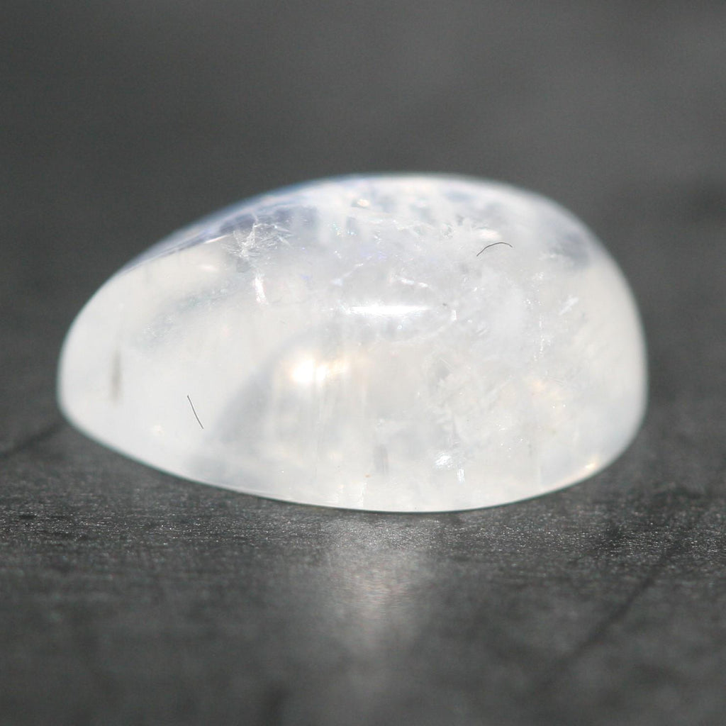 AAA Blue Fire Moonstone Drop Smooth Cabochon 9x6mm (8 pcs)
