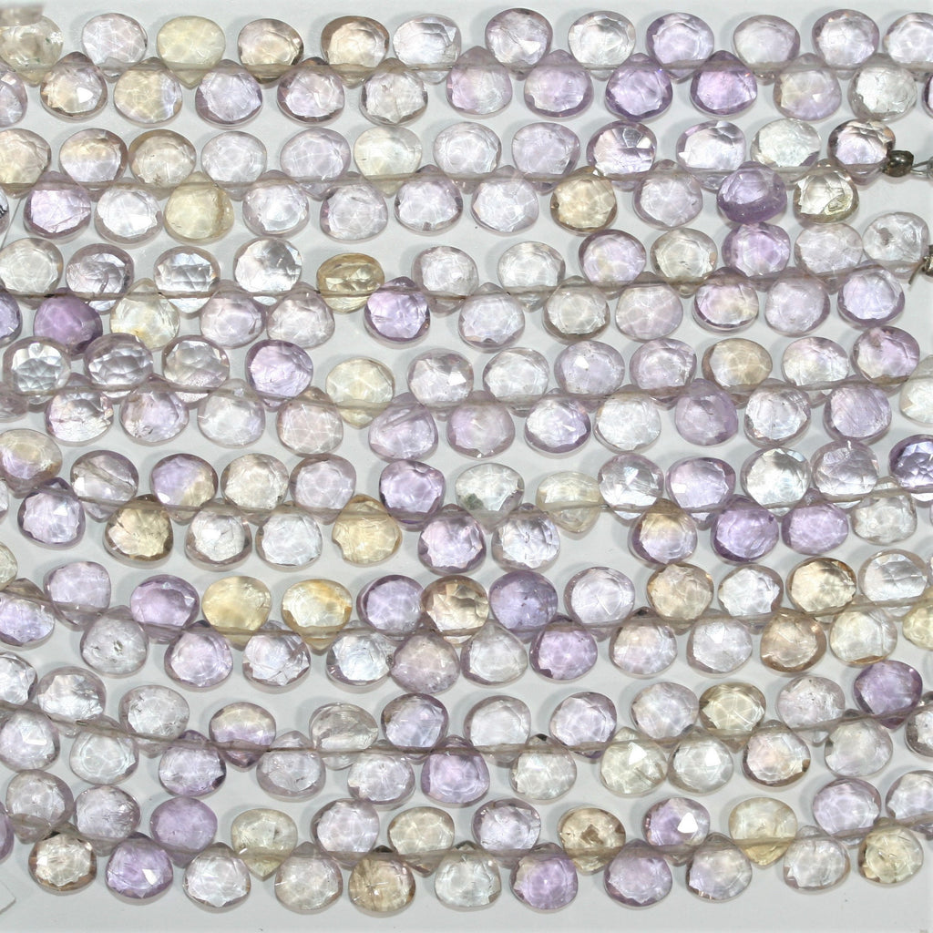 Cuentas de ametrina facetadas de 6" de St., 5-6 mm, hilo de 15 cm.