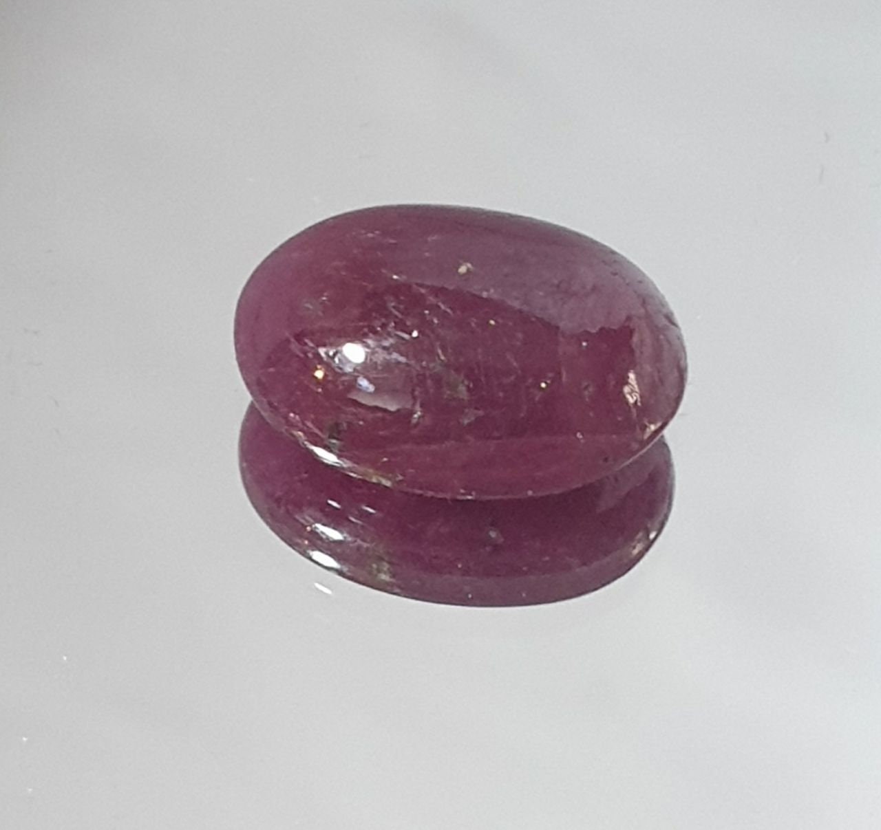 Top color Natural Untreated Ruby Cabochon 12.4x9.6mm 6.5ct Natural Gemstone Gems For Jewelry