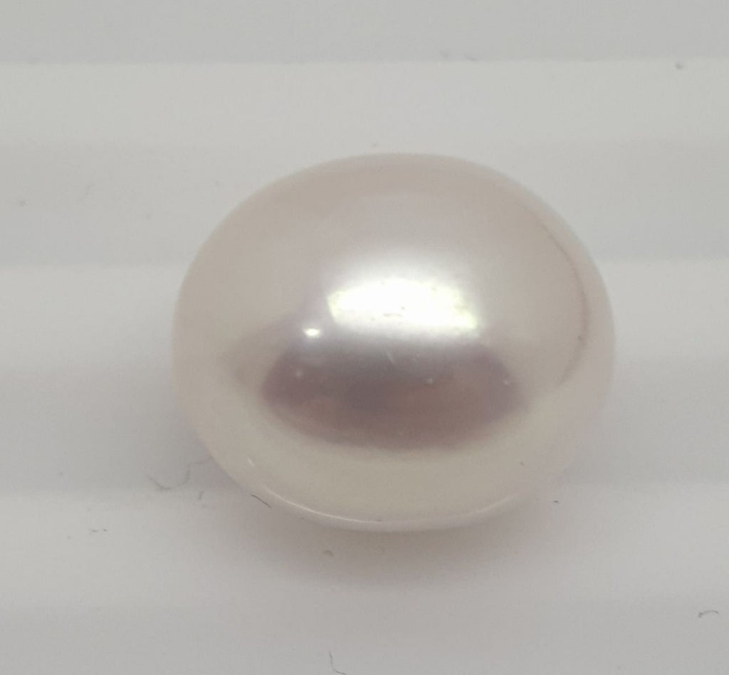 Perla de agua dulce barroca ovalada sin perforar, con brillo superior AAA, de 12 a 14 mm (perla natural con brillo superior). Precio por unidad.
