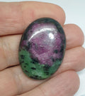 Big Ruby Zoisite Oval Cabochon 34.6x30.5mm.-(64.50ct) Natural Untreated Gemstone
