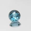 Lote de topacio azul Londres facetado redondo de 8 mm (1 unidad)