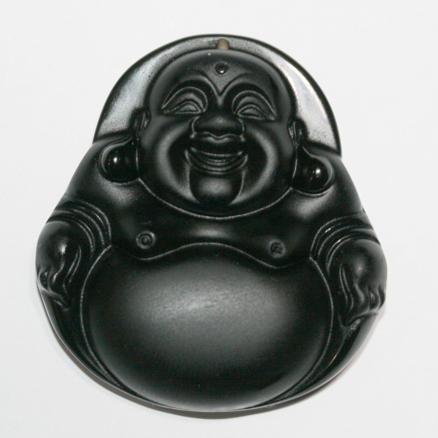 Pendentif en obsidienne 49x45mm.